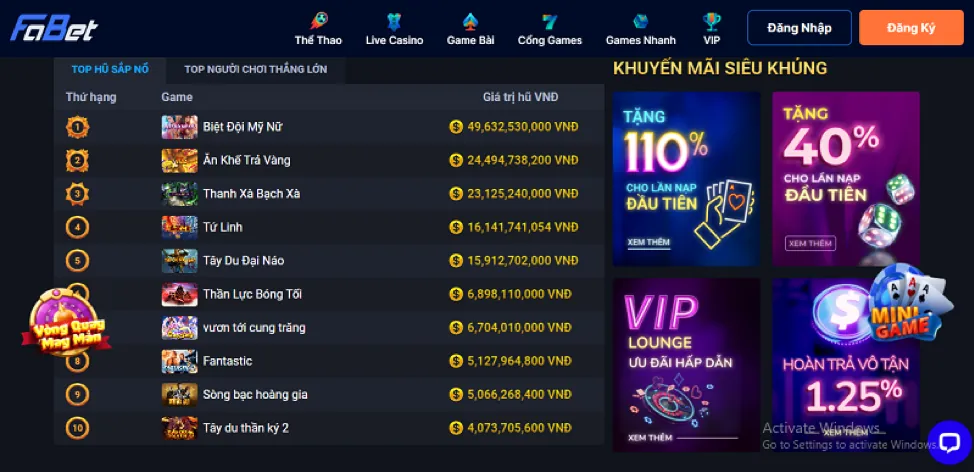 Biểu tượng jackpot lũy tiến khổng lồ với tiền vàng